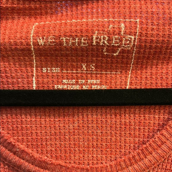 Free People Orange Embellished Long Sleeve‎ Hoodie - Picture 2 of 3